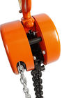 HSZ-E Round type Manual Chain block 2 ton OEM hand chain hoist , Orange